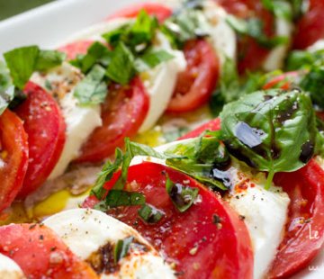 Recette de tomates-mozzarella