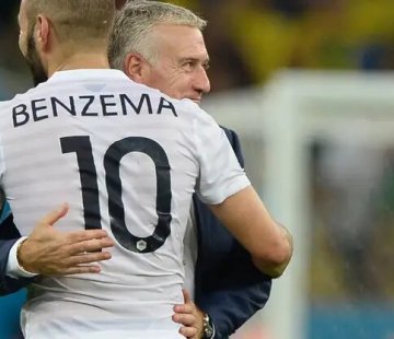 Karim Benzema avec Didier Deschamps
